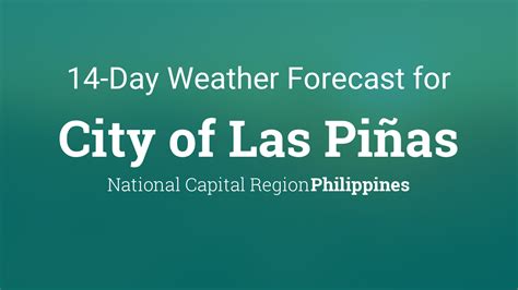 pagasa weather forecast las piñas|Weather for Las Piñas, Philippines .